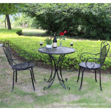 2016 nuevo conjunto de muebles de jardín de hierro plegable